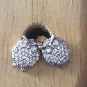 Pair of owl earrings